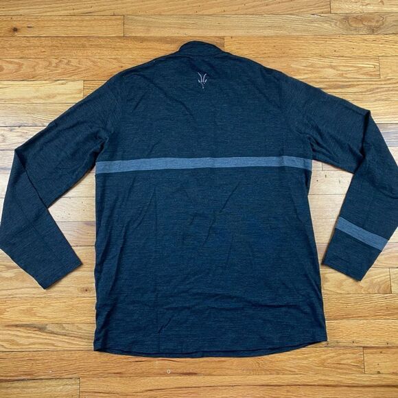 Ibex Men’s 1/4 Zip Merino Wool Sweater Gray Size Large - Picture 2 of 11